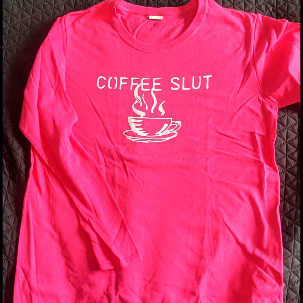 🎉 LAST CHANCE🎉Coffee Sl*t long sleeve tee